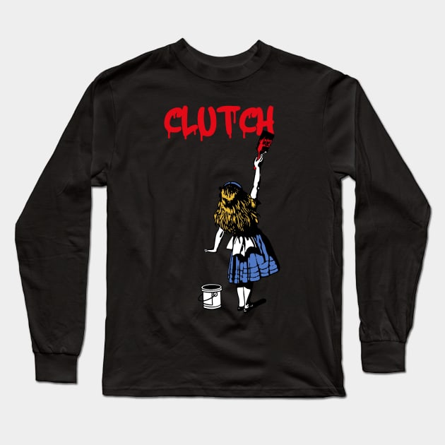 clutch and red girl Long Sleeve T-Shirt by j and r